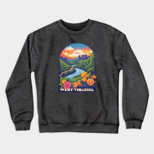 West Virginia Vintage Design Crewneck Sweatshirt